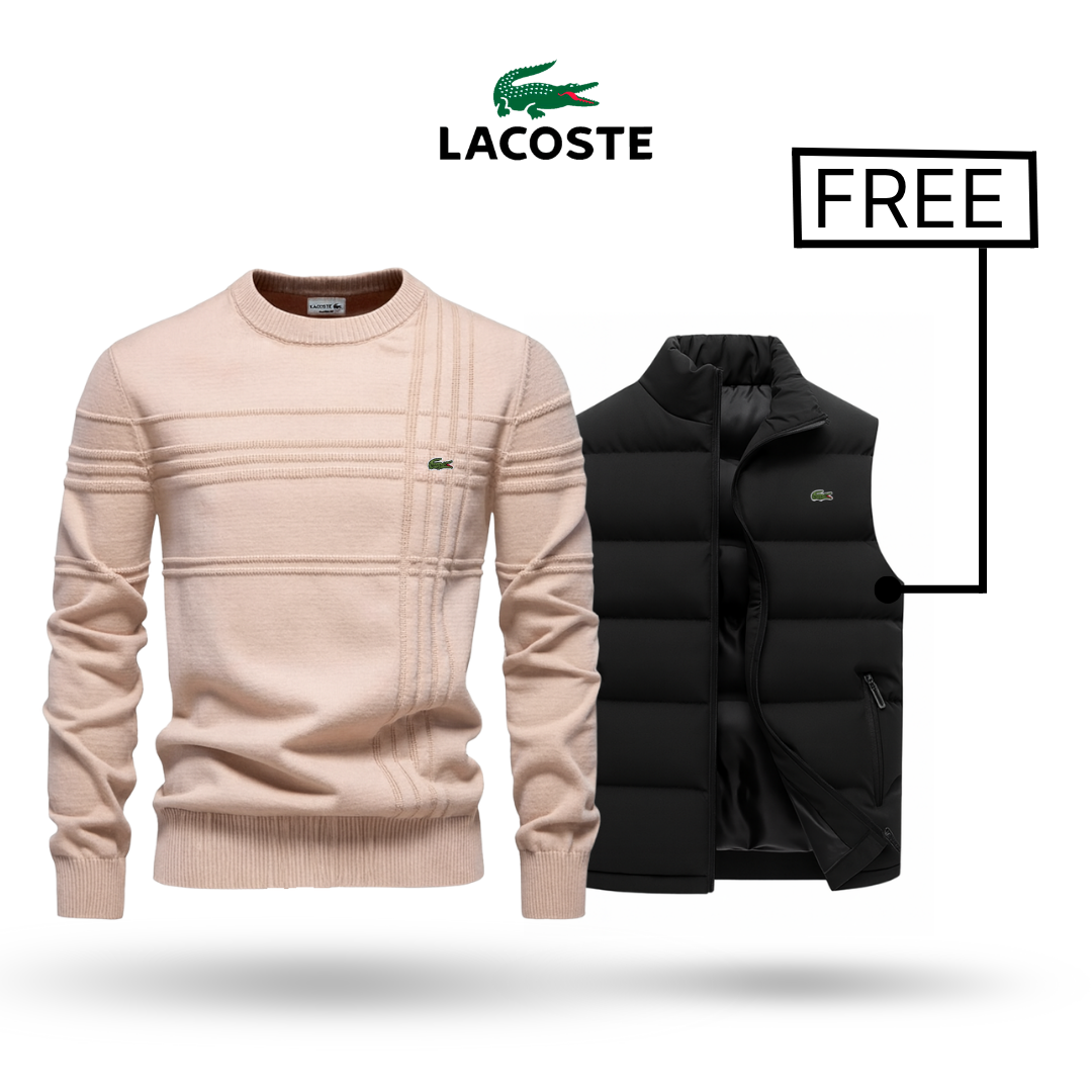 LACOSTE | Camisola premium + colete Stylus GRÁTIS