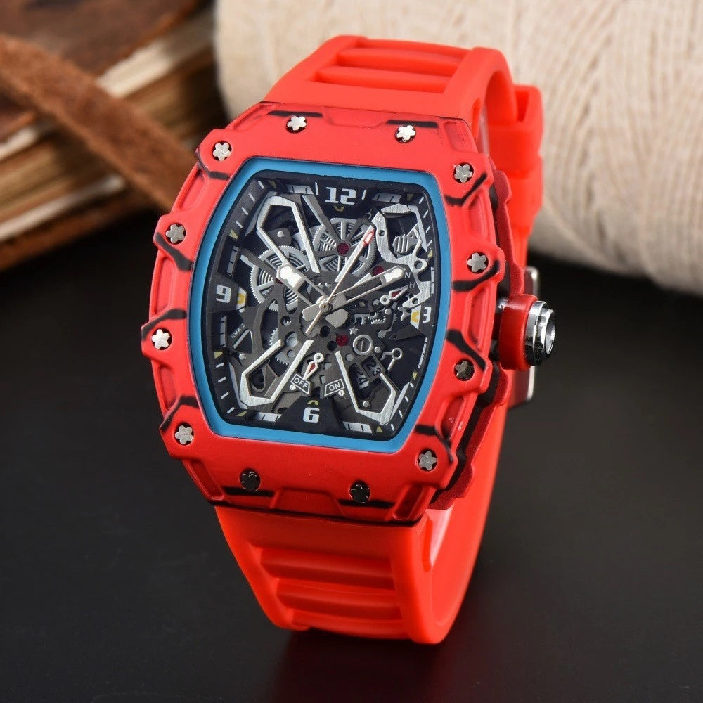RM055 Carbon Fiber 42mm Rød-ur
