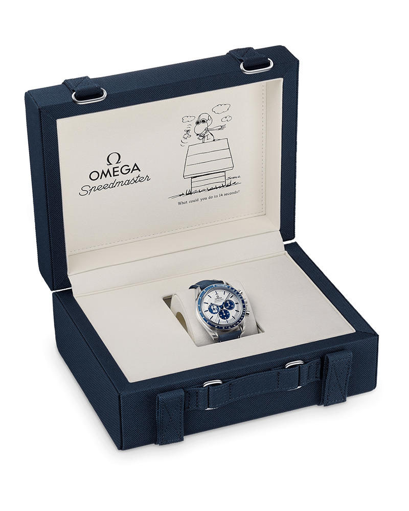 Speedmaster Silver Snoopy Award 50.º Aniversário 42mm – Super Clone | Envio Expresso