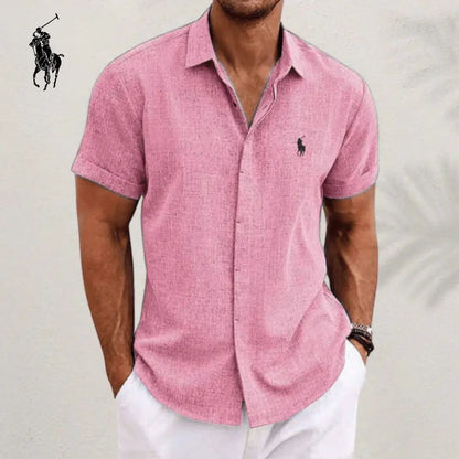 Camisa elegante de linho e algodão™