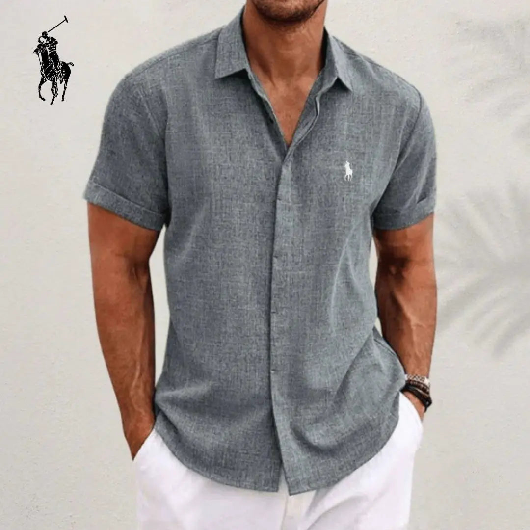 Camisa elegante de linho e algodão™