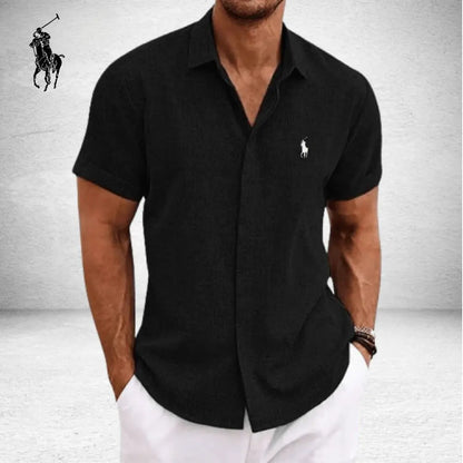 Camisa elegante de linho e algodão™