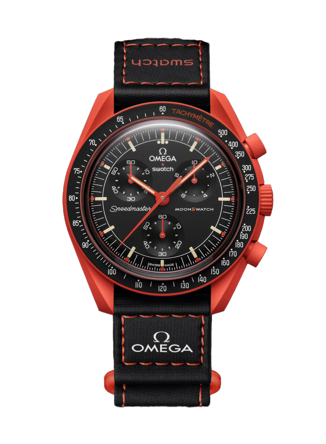 Omega x Swatch MoonSwatch Αποστολή στη Γη – Λάβα 42mm