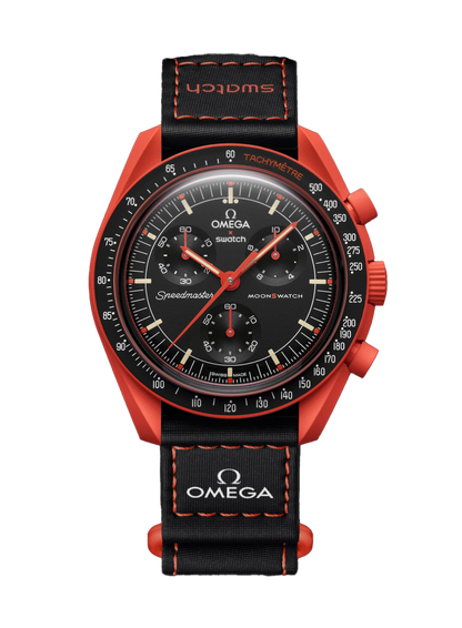Omega x Swatch MoonSwatch Αποστολή στη Γη – Λάβα 42mm