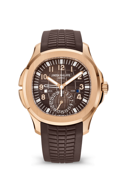 Patek Philippe Aquanaut Travel Time 40.8mm – Aur roz