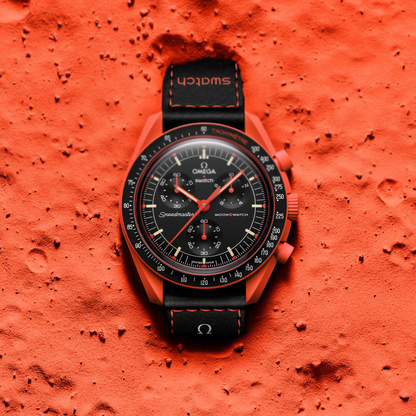 Omega x Swatch MoonSwatch Αποστολή στη Γη – Λάβα 42mm