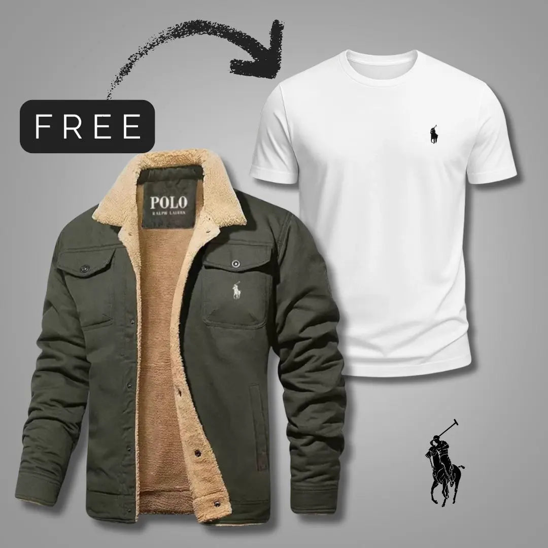 Casaco de sherpa™ + T-shirt premium GRÁTIS