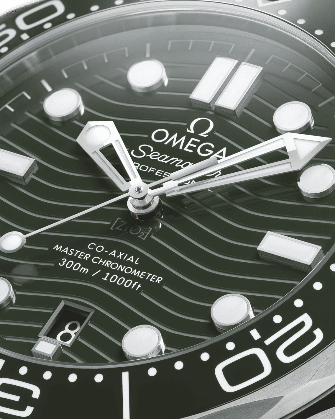 Seamaster Diver 300M Green 42mm Rubber Strap