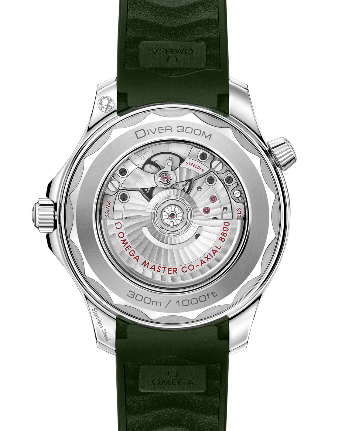 Seamaster Diver 300M Green 42mm Rubber Strap