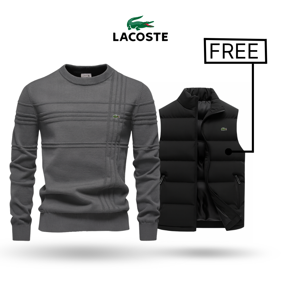 LACOSTE | Camisola premium + colete Stylus GRÁTIS