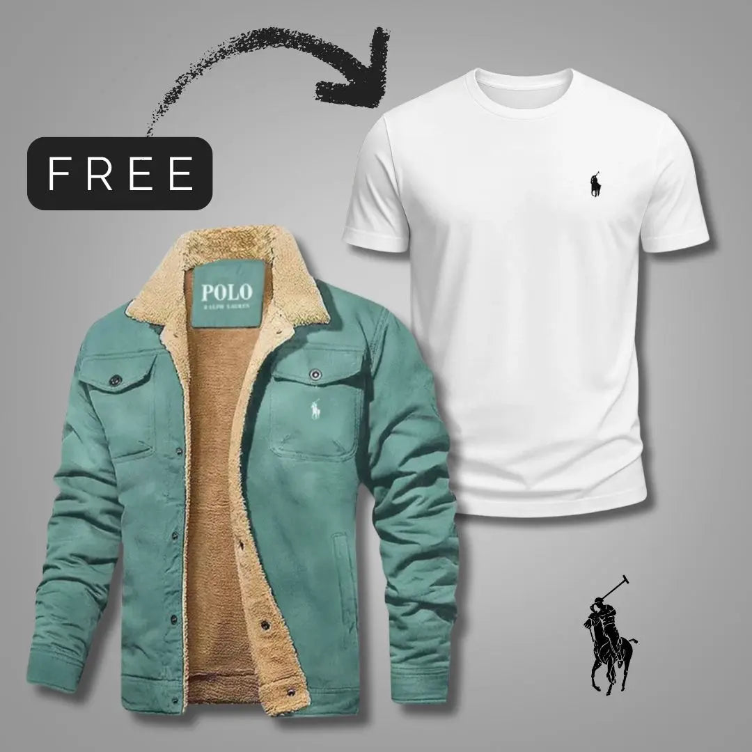 Casaco de sherpa™ + T-shirt premium GRÁTIS