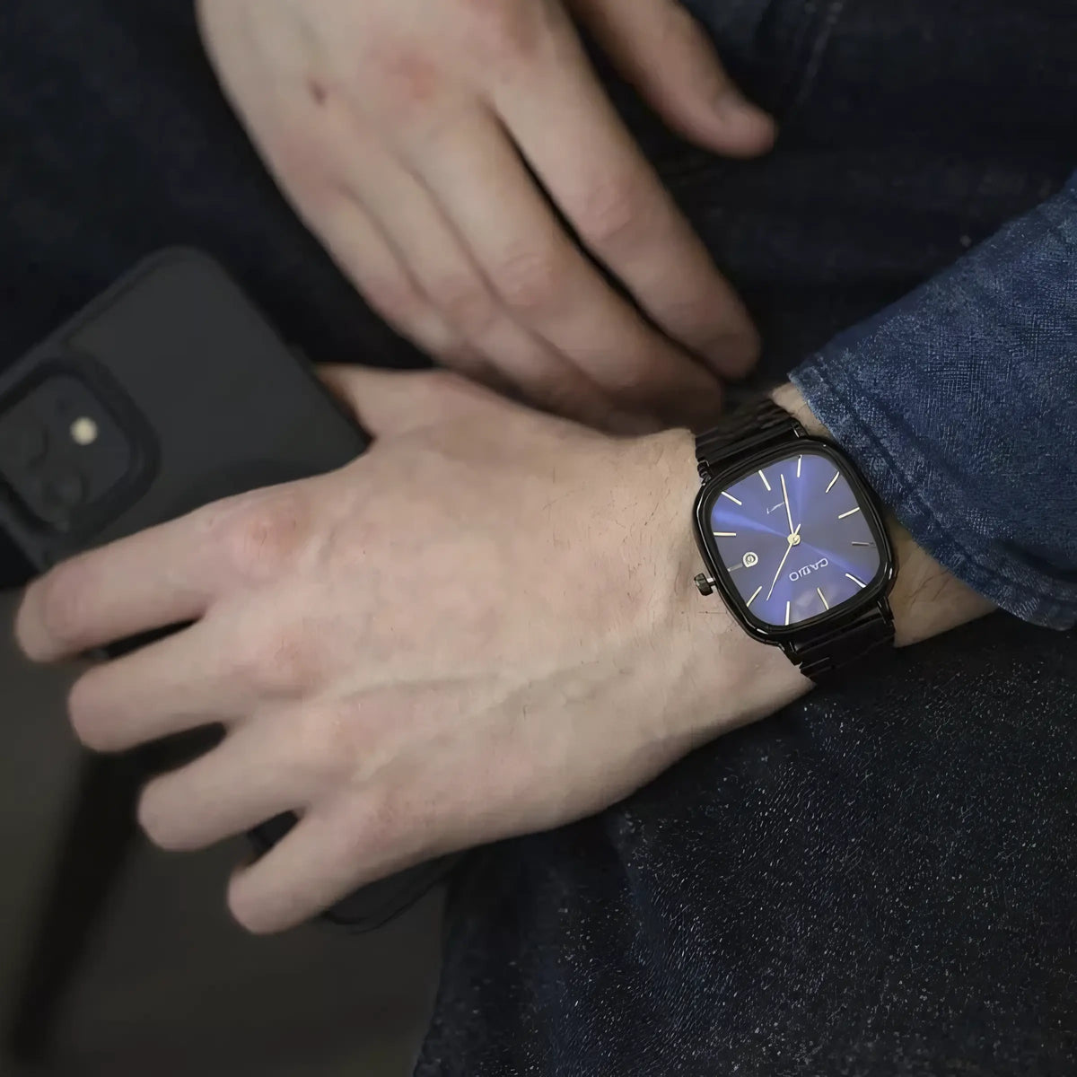 С А Ѕ I О luxus 36 mm-es óra - vízálló | átvitt acél