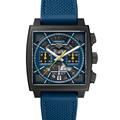 TAG Heuer Monaco Skeleton 39mm – Blå
