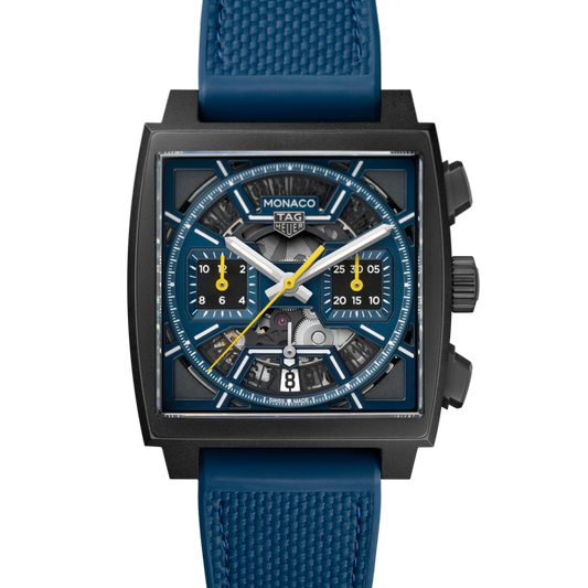 TAG Heuer Monaco Skeleton 39mm – Modrá