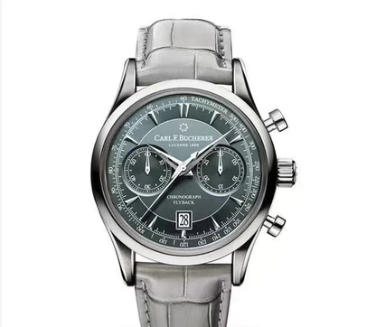 F. Bucherer klassisk kvartsur med kronograf