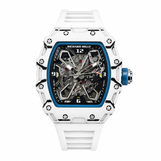Hodinky RM055 Carbon Fiber 42mm bílé