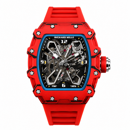RM055 Carbon Fiber 42mm Rød-ur