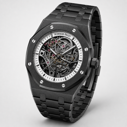 Royal Oak Skeleton 43mm – svart