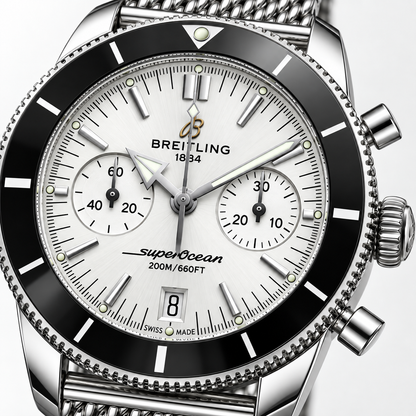Breitling Superocean Heritage Chronograph 42mm – Maille argentée