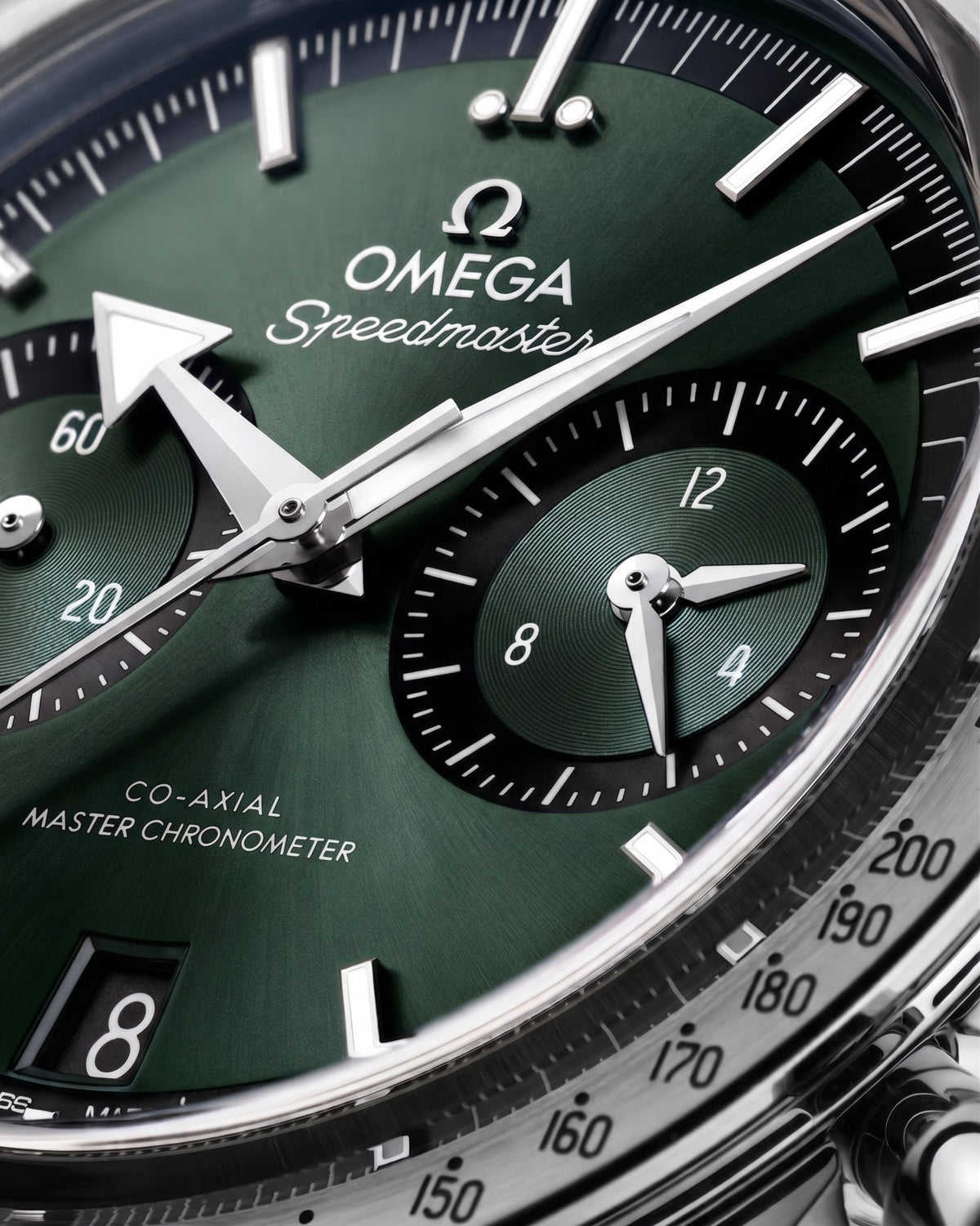 Speedmaster '57 Green 40.5mm Leather Strap