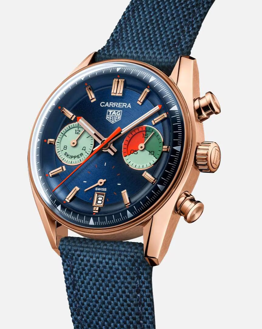 TAG Heuer Carrera Skipper 39mm – Goldfarben