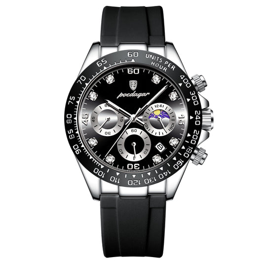 Relógio Poedagar Chronograph Fase Date