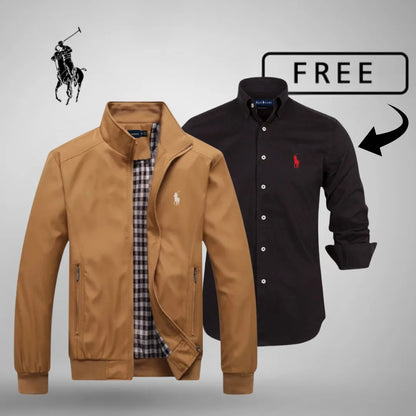 Blusão bomber casual premium com fecho™ + camisola ou camisa GRÁTIS (à sua escolha)