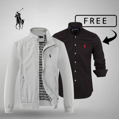 Blusão bomber casual premium com fecho™ + camisola ou camisa GRÁTIS (à sua escolha)