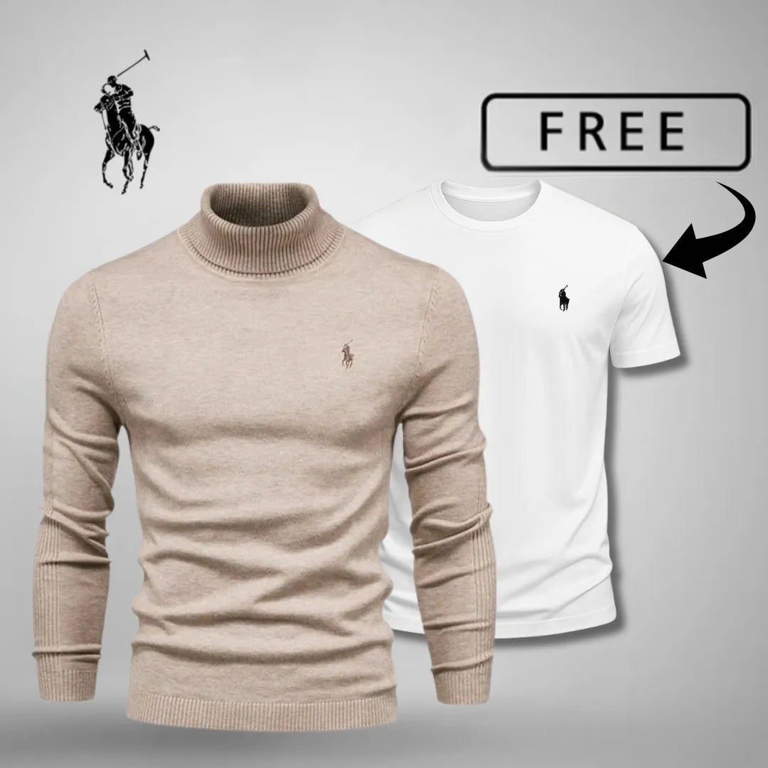 Camisola premium de gola redonda™ + T-shirt grátis hoje