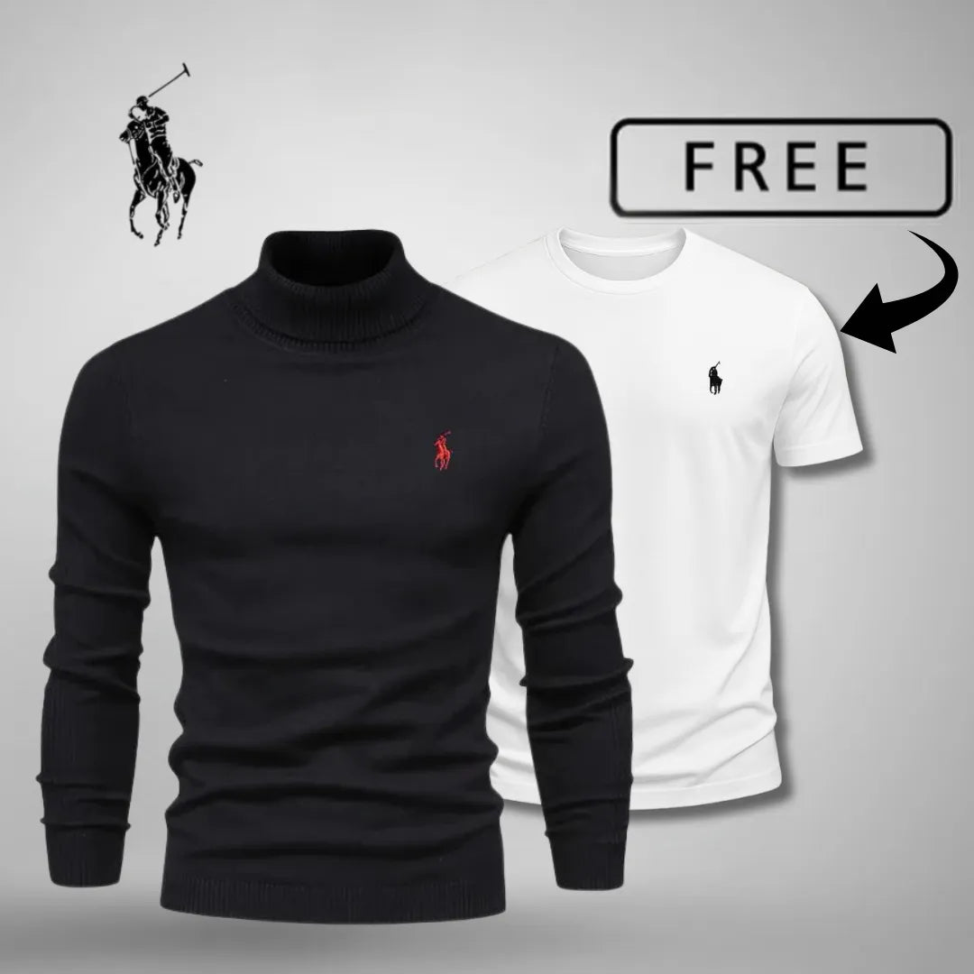 Camisola premium de gola redonda™ + T-shirt grátis hoje