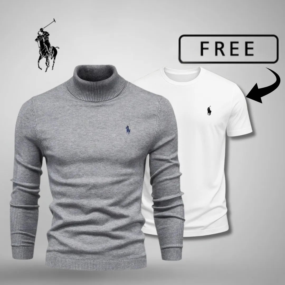 Camisola premium de gola redonda™ + T-shirt grátis hoje