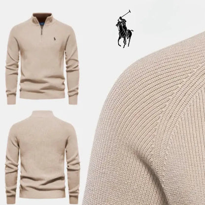 Estilo e conforto premium – camisola com meio fecho™ + camisa clássica GRÁTIS
