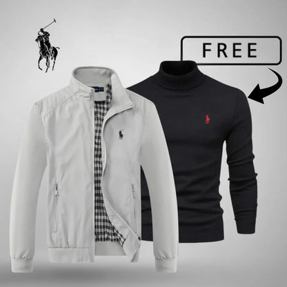 Blusão bomber casual premium com fecho™ + camisola ou camisa GRÁTIS (à sua escolha)