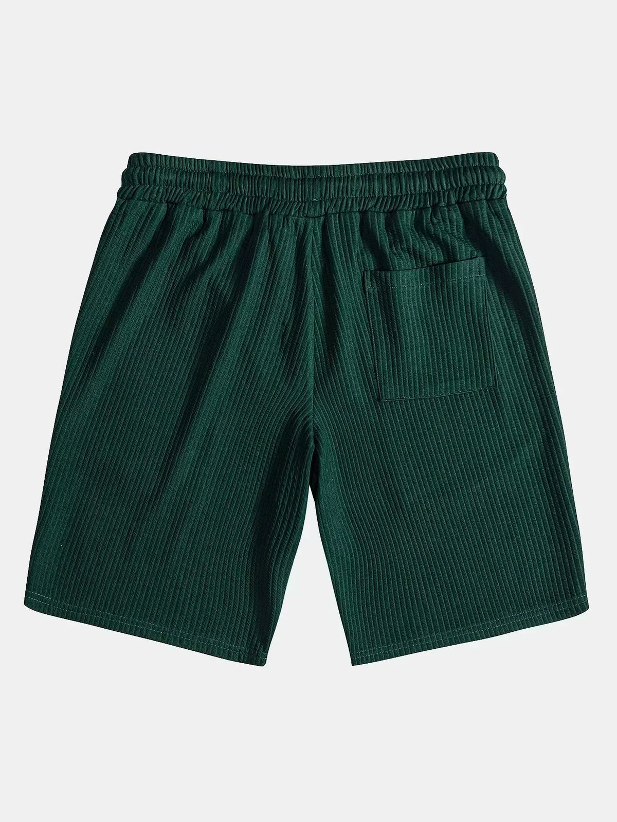 Green drawstring shorts from men's coordinated set