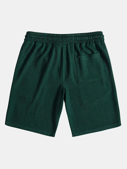 Green drawstring shorts from men's coordinated set