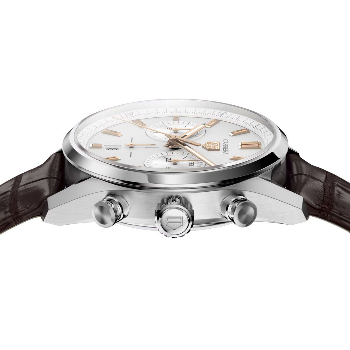 TAG Heuer Carrera Chronograph 42mm – Brunt läderarmband