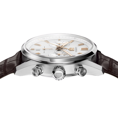 TAG Heuer Carrera Chronograph 42mm – Brunt läderarmband