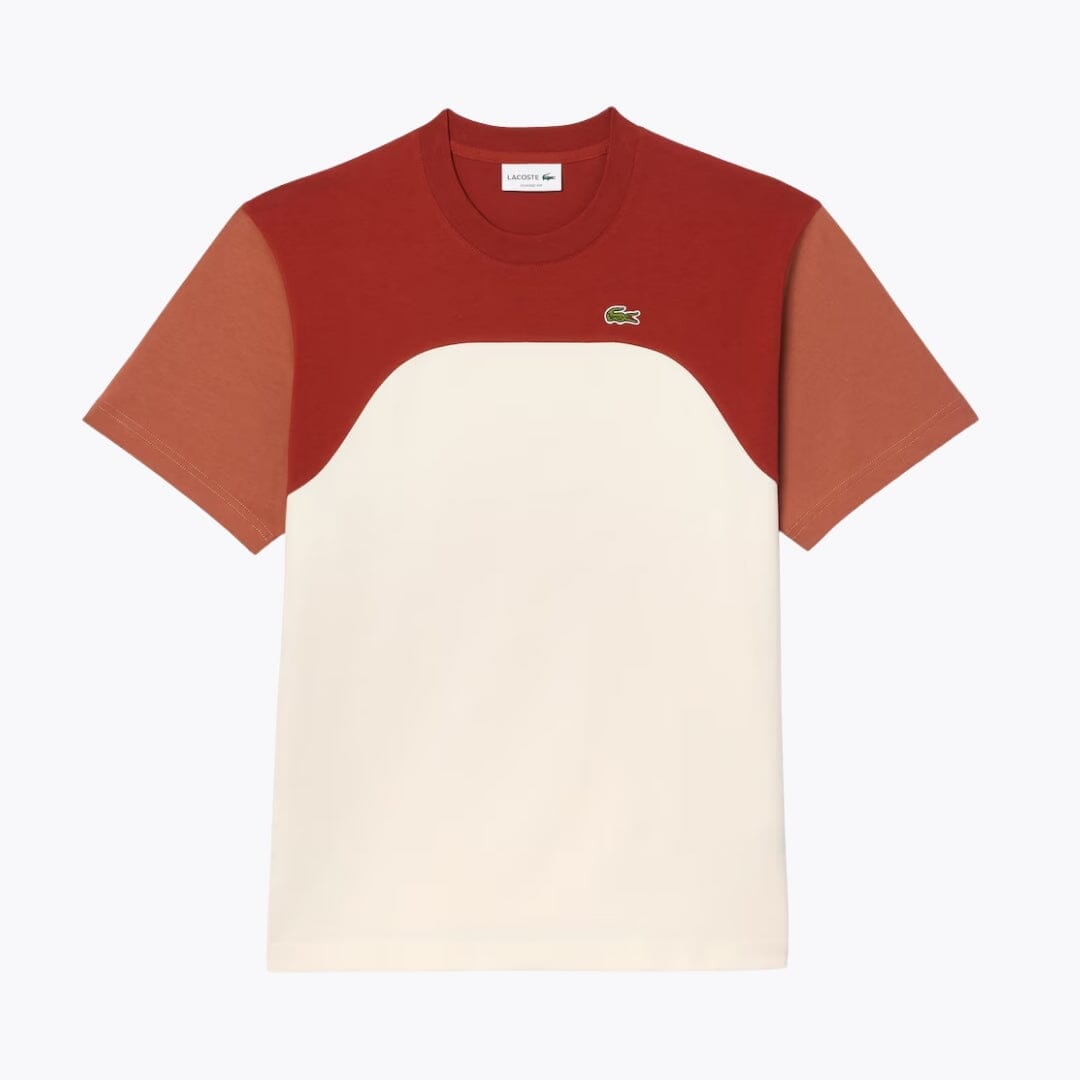 T-shirt LC de jersey de algodão com blocos de cor