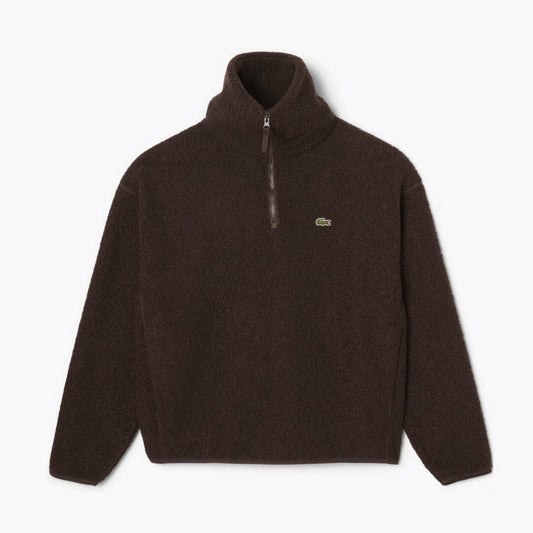 Sweatshirt LC de lã polar com gola alta e fecho