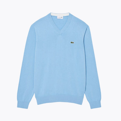 Camisola LC monocromática de algodão com decote em V
