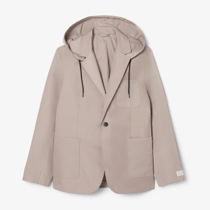 Blazer LC de sarja com capuz