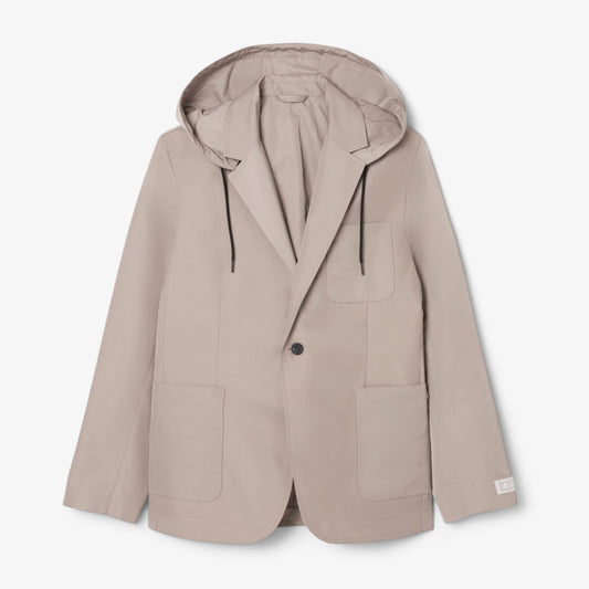 Blazer LC de sarja com capuz