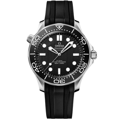 Seamaster Diver 300M 42mm Bracelet en caoutchouc – Noir et blanc