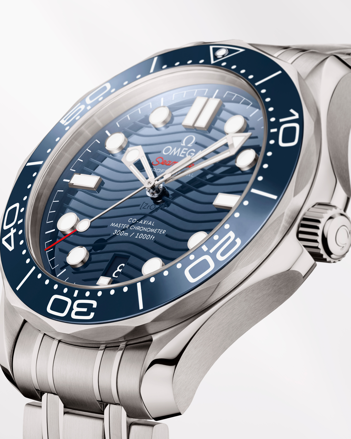 Seamaster Diver 300M blå 42mm stål