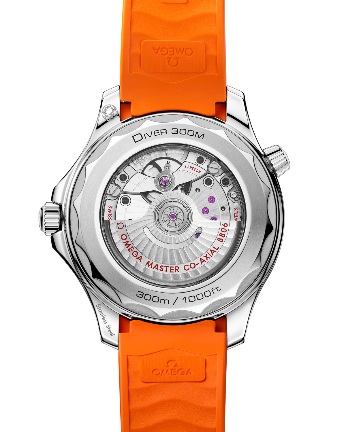 Seamaster Diver 300M 42mm Orange Rubber Strap