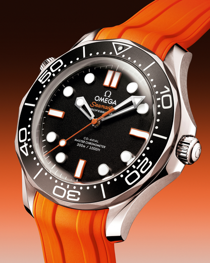 Seamaster Diver 300M 42mm Orange Rubber Strap
