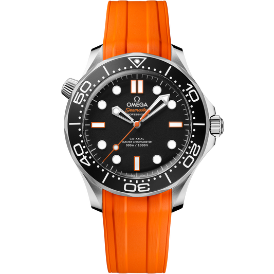 Seamaster Diver 300M 42mm Orange Rubber Strap