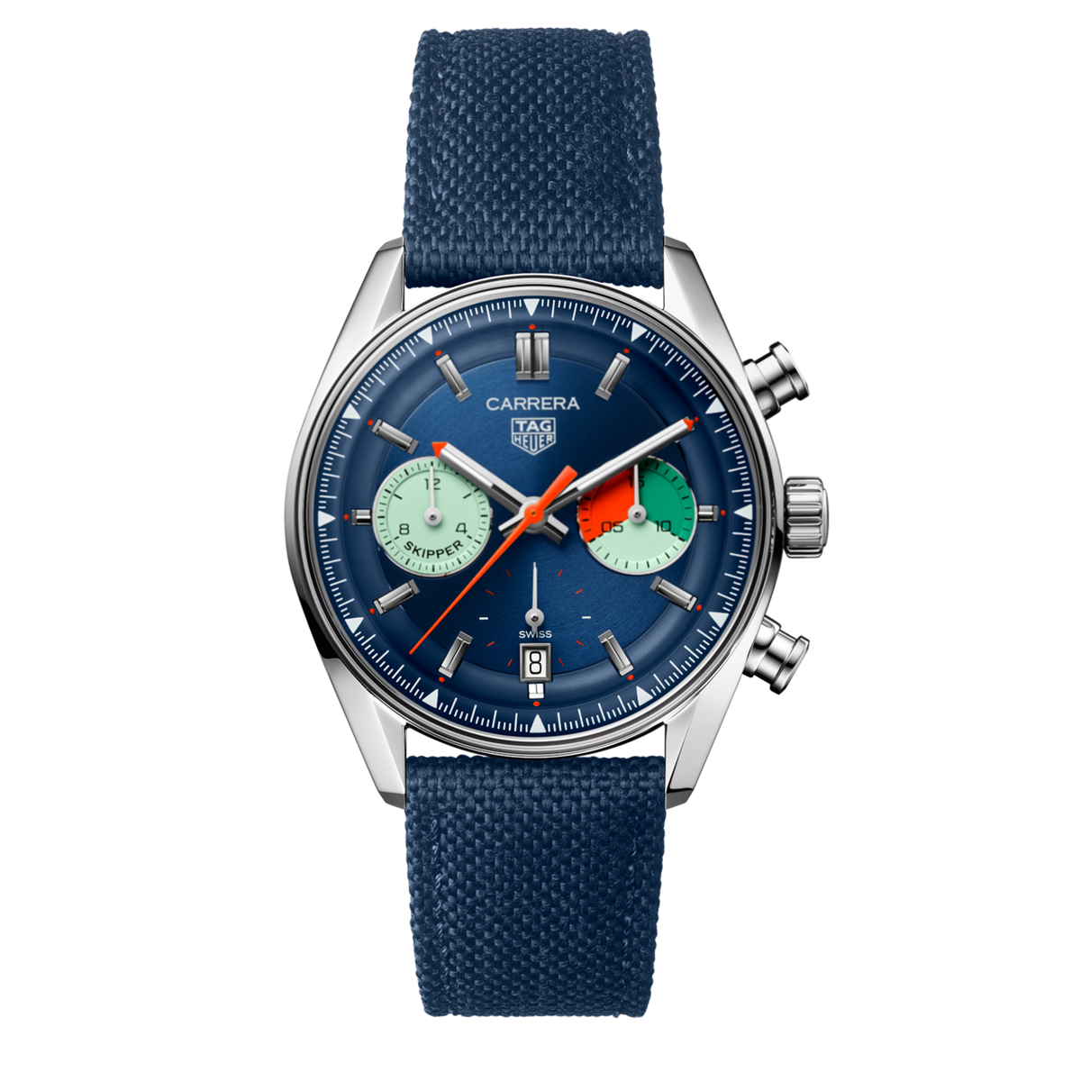 TAG Heuer Carrera Skipper 39mm – Zilverkleurig