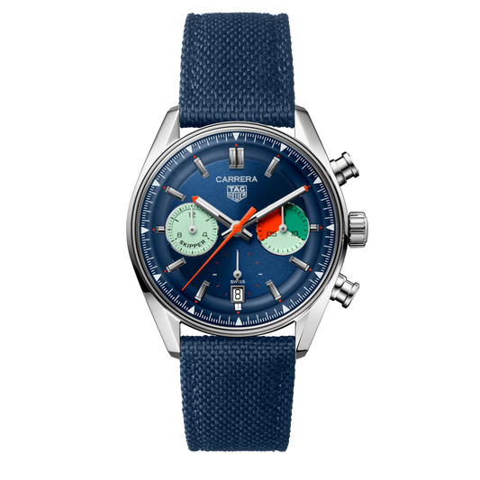 TAG Heuer Carrera Skipper 39mm – Stříbrná