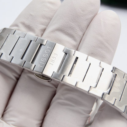 Tissot PRX Textured 40mm-es jégkék karóra